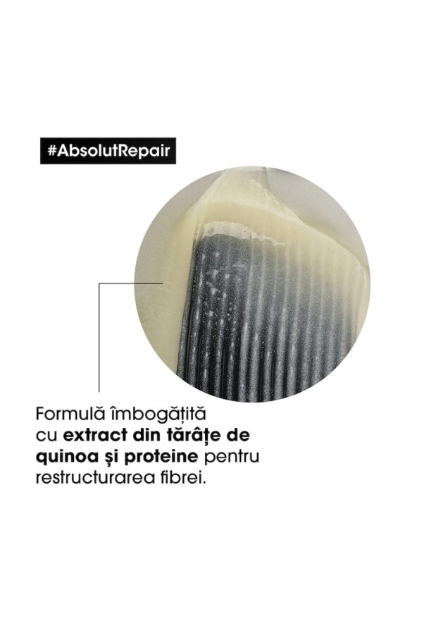 Професионален шампоан -  Serie Expert Absolut Repair - за суха и увредена коса - със златни трици от киноа и пшенични протеини LOreal Professionnel