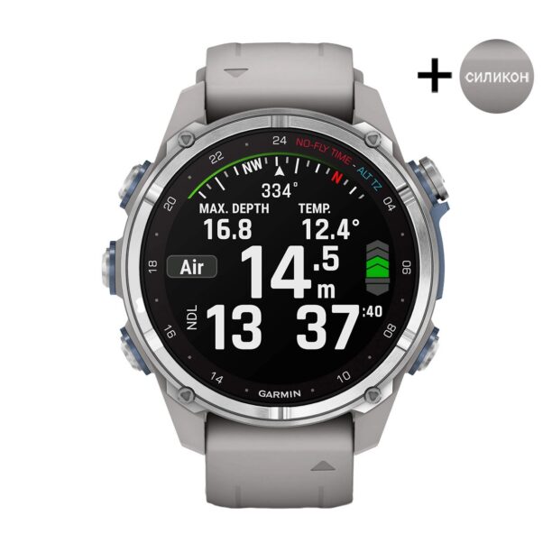 Оригинален Мъжки Смарт часовник Garmin Descent MK3 Fog Grey 010-02753-04