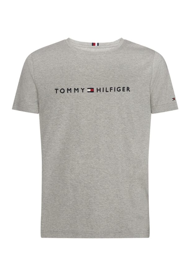 Тениска от органичен памук с лого и надписи Tommy Hilfiger