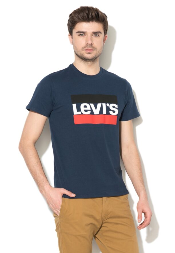 Тениска с лого и овално деколте Levis