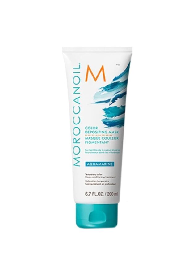 Тонираща маска за коса  Aquamarine за руса коса Moroccanoil