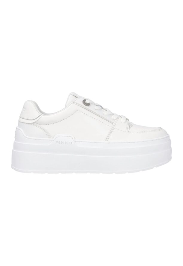 Greta Leather&Eco Leather Flatform Sneakers Pinko