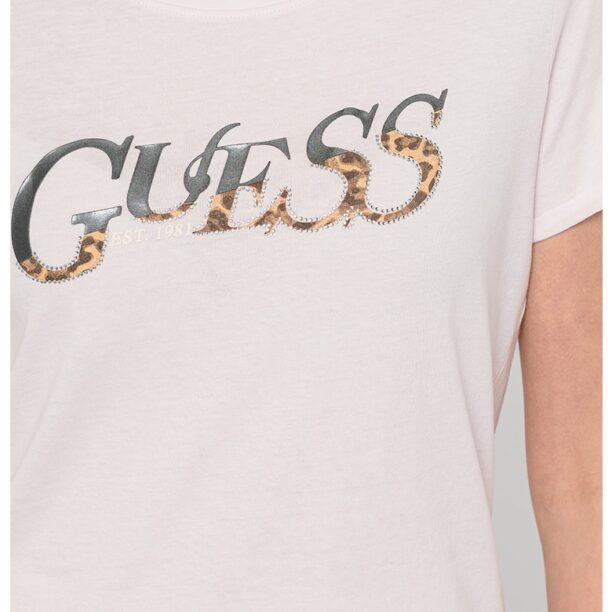 Guess - Памучна тениска с лого GUESS JEANS