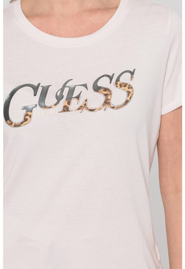 Guess - Памучна тениска с лого GUESS JEANS