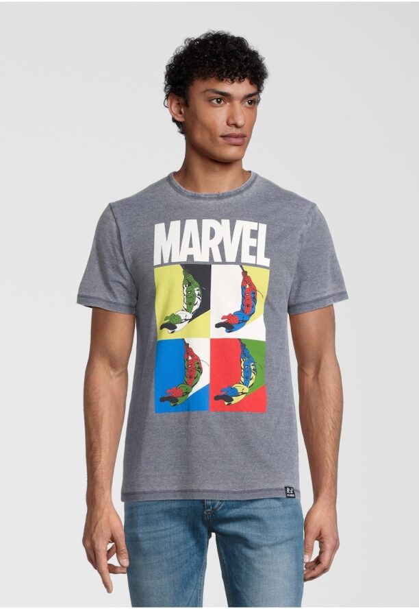 T-Shirt Marvel Spider-Man Pop Art Blue 5391 Recovered