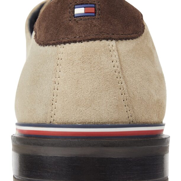 Велурени обувки Derby Tommy Hilfiger