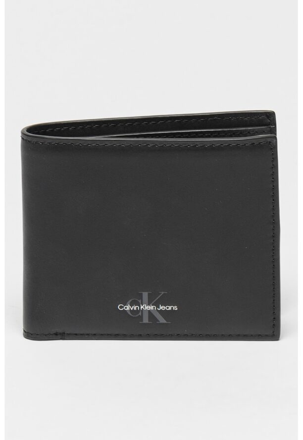 Кожен портфейл с двойно прегъване и защита RFID CALVIN KLEIN JEANS