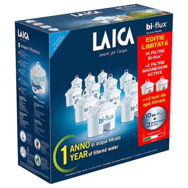 Комплект 10 филтъра  Bi-flux + 2 филтъра Magnesium Active Laica