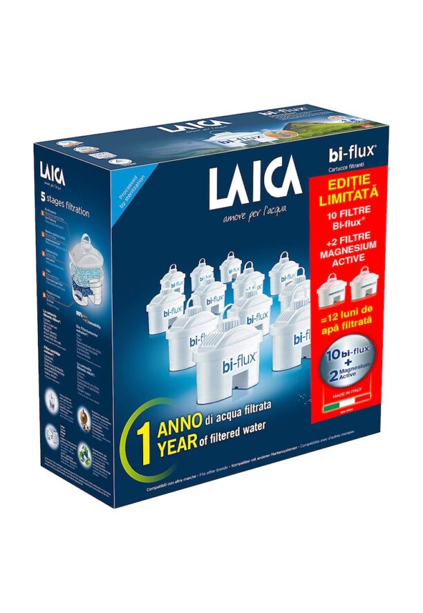 Комплект 10 филтъра  Bi-flux + 2 филтъра Magnesium Active Laica