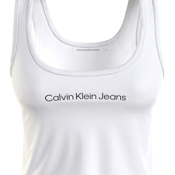 Къс памучен топ с лого CALVIN KLEIN JEANS