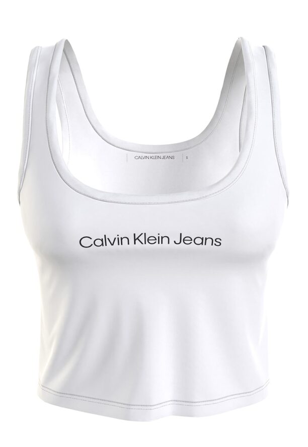 Къс памучен топ с лого CALVIN KLEIN JEANS