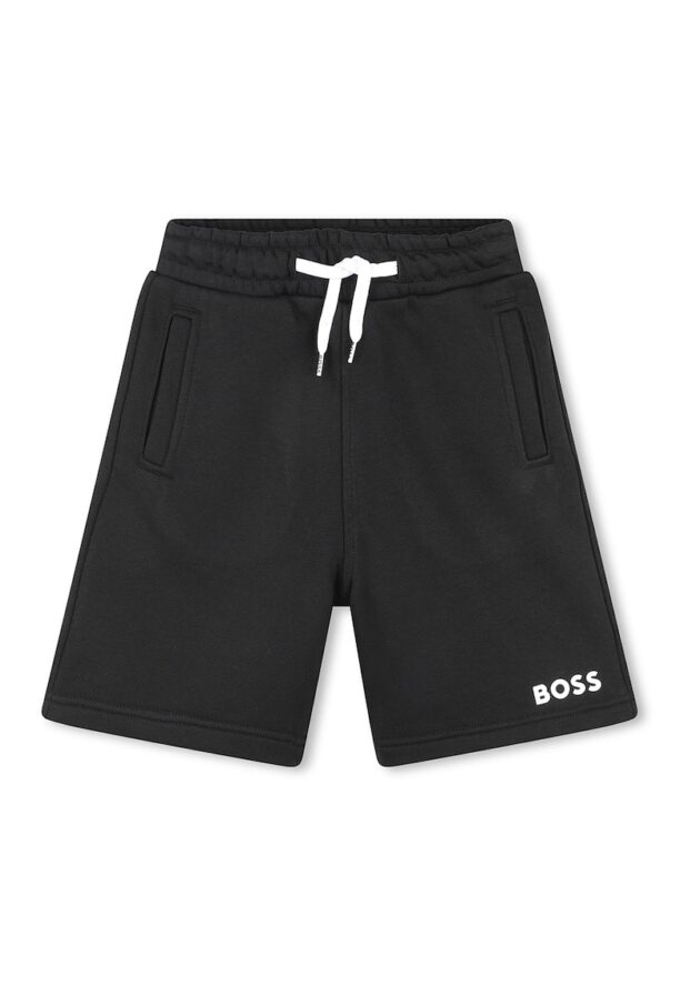 Къс панталон с памук и джобове BOSS Kidswear