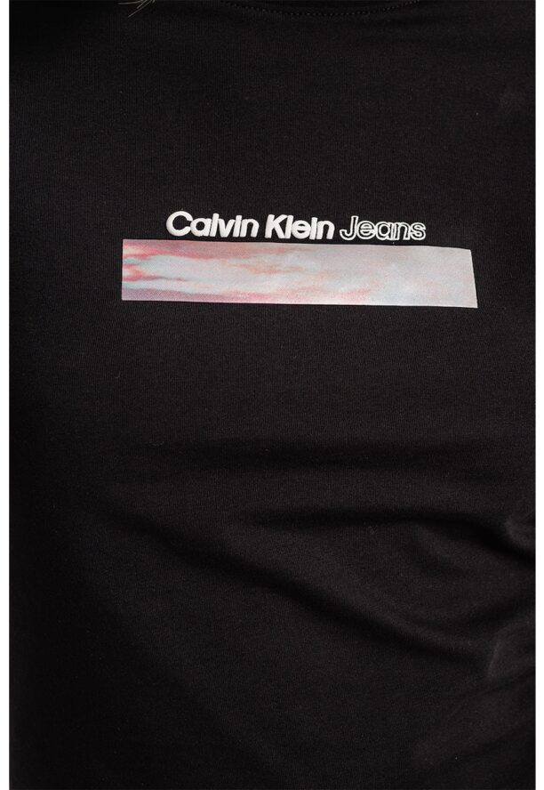 Къса тениска с лого CALVIN KLEIN JEANS