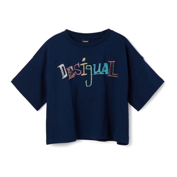 Къса тениска с лого DESIGUAL