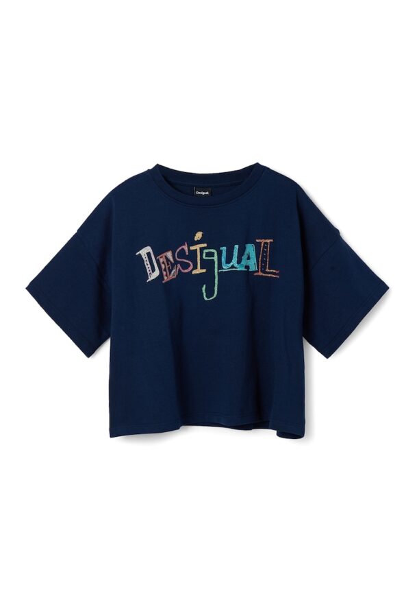 Къса тениска с лого DESIGUAL