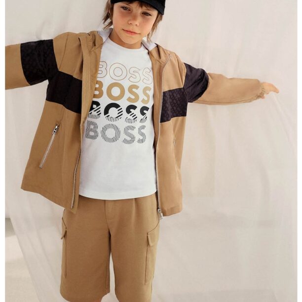 Непромокаема ветровка с качулка BOSS Kidswear