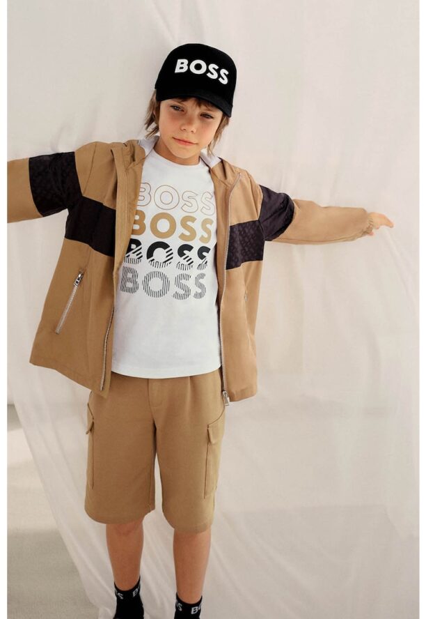 Непромокаема ветровка с качулка BOSS Kidswear