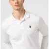 Памучна блуза с яка US Polo Assn