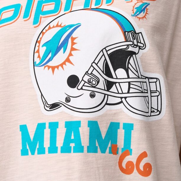 Памучна тениска Miami Dolphins с принт Recovered