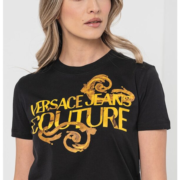 Памучна тениска по тялото Versace Jeans Couture