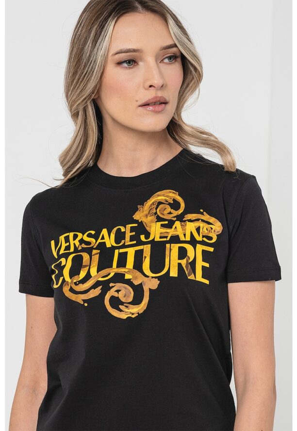 Памучна тениска по тялото Versace Jeans Couture