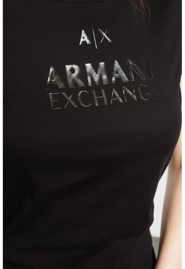 Памучна тениска с лого ARMANI EXCHANGE