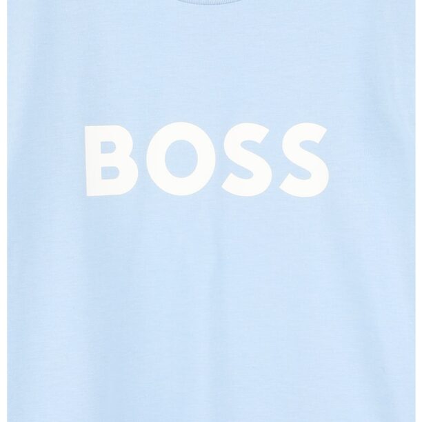 Памучна тениска с лого BOSS Kidswear