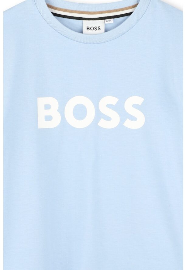 Памучна тениска с лого BOSS Kidswear