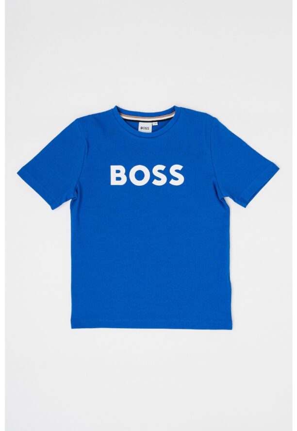 Памучна тениска с лого BOSS Kidswear