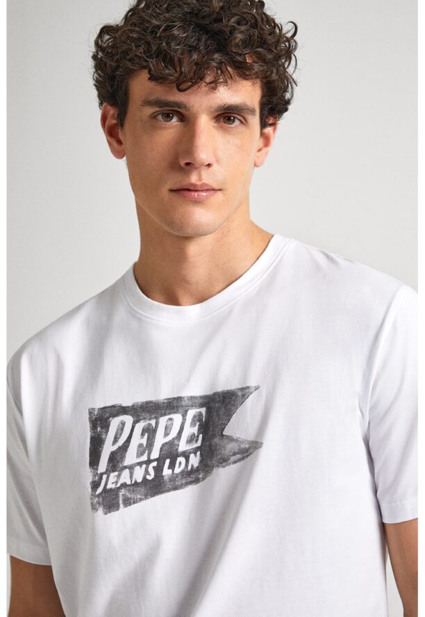 Памучна тениска с лого Pepe Jeans London