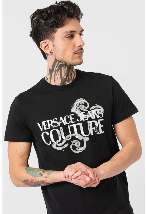 Памучна тениска с лого Versace Jeans Couture