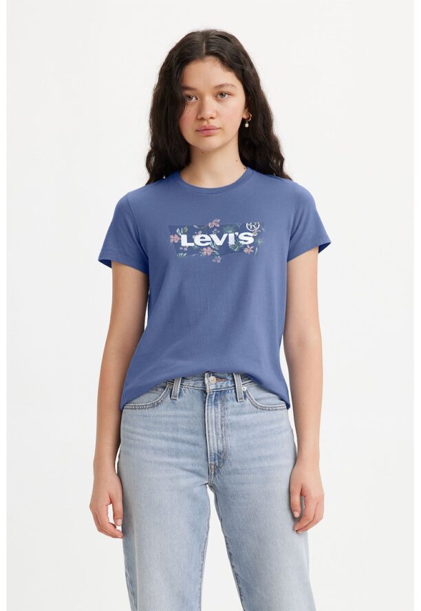 Памучна тениска с овално деколте Levis