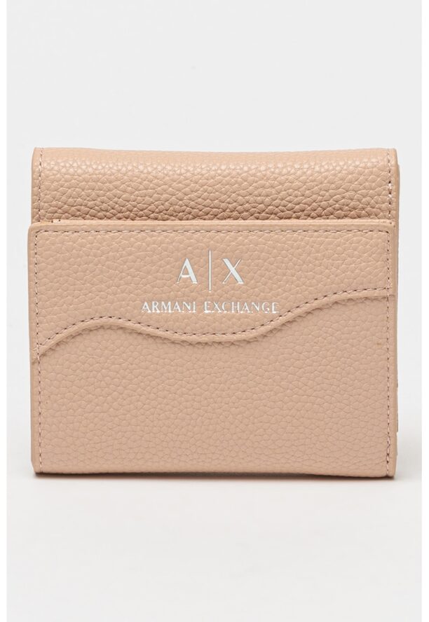 Портмоне от еко кожа с тройно прегъване ARMANI EXCHANGE