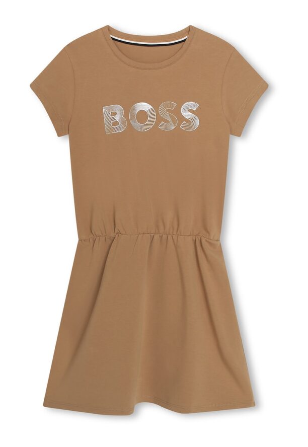 Разкроена рокля с лого BOSS Kidswear