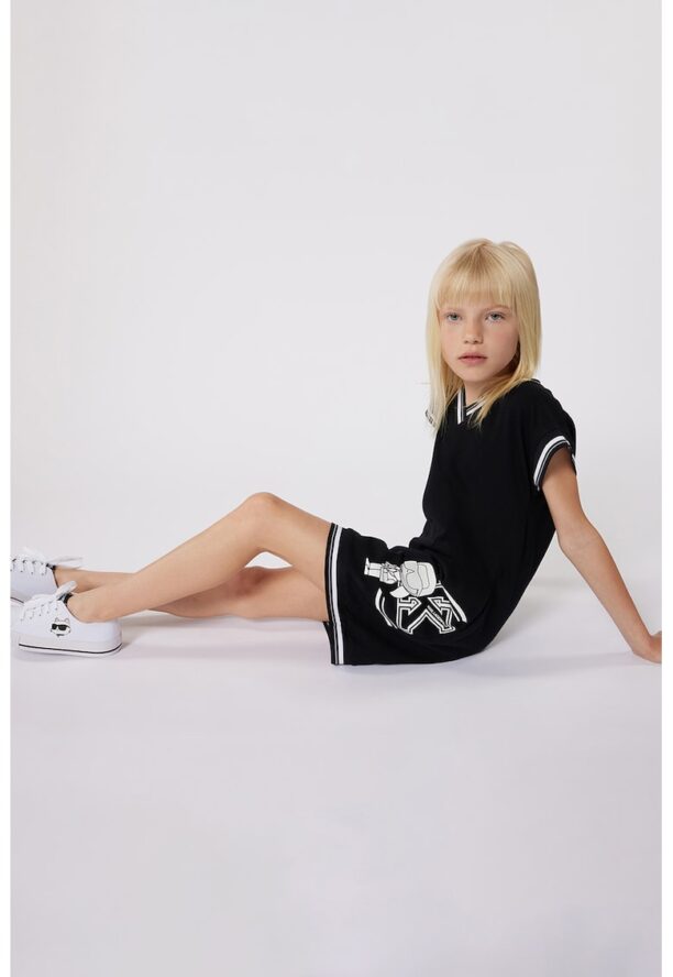 Рокля тип тениска с шпиц KARL LAGERFELD KIDS