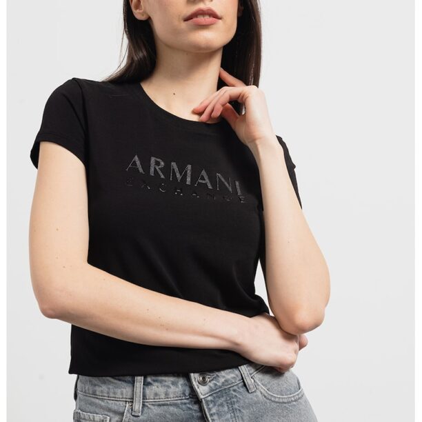 Слим тениска с лого ARMANI EXCHANGE