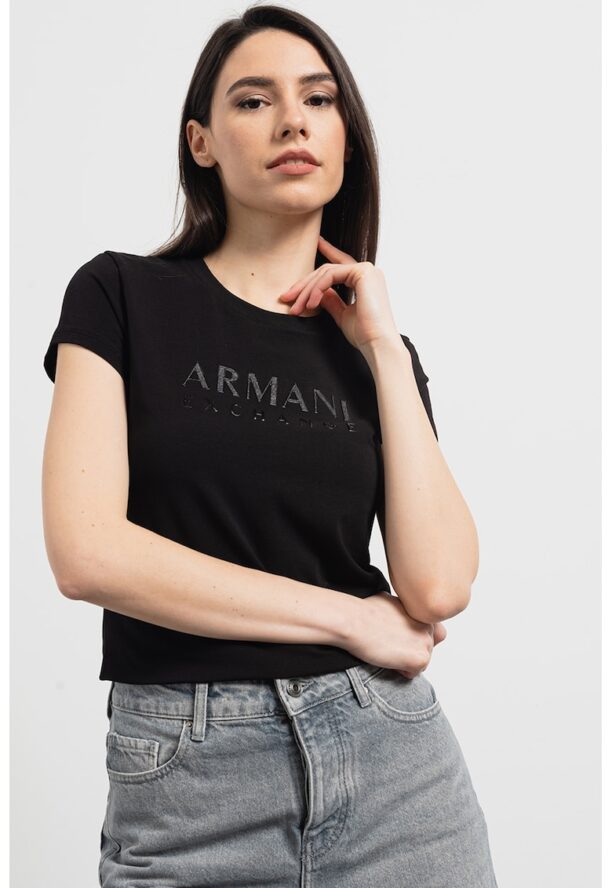 Слим тениска с лого ARMANI EXCHANGE