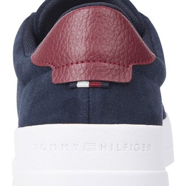 Спортни обувки от велур и кожа с лого Tommy Hilfiger