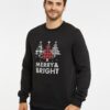 Суитшърт Merry & Bright 5947 с коледни шарки Threadbare