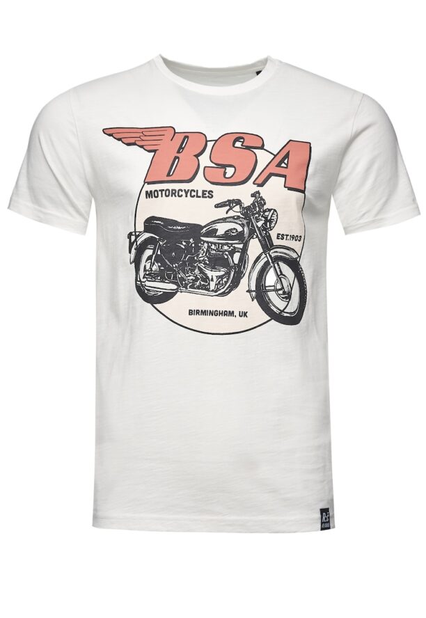 Тениска BSA Birmingham Motorcycles 3309 с десен Recovered