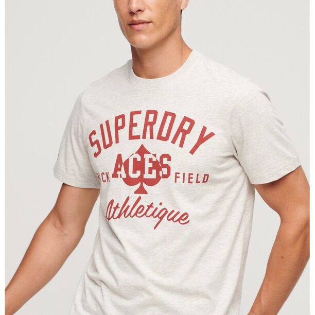 Тениска на лога Athletic College SUPERDRY