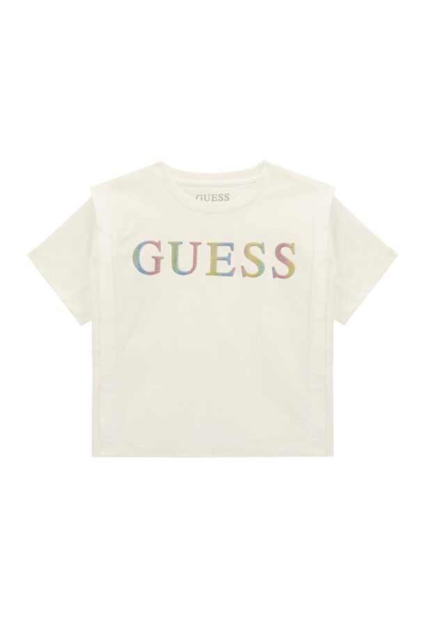 Тениска с бляскаво лого GUESS JEANS