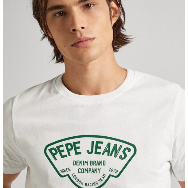 Тениска с лого Pepe Jeans London