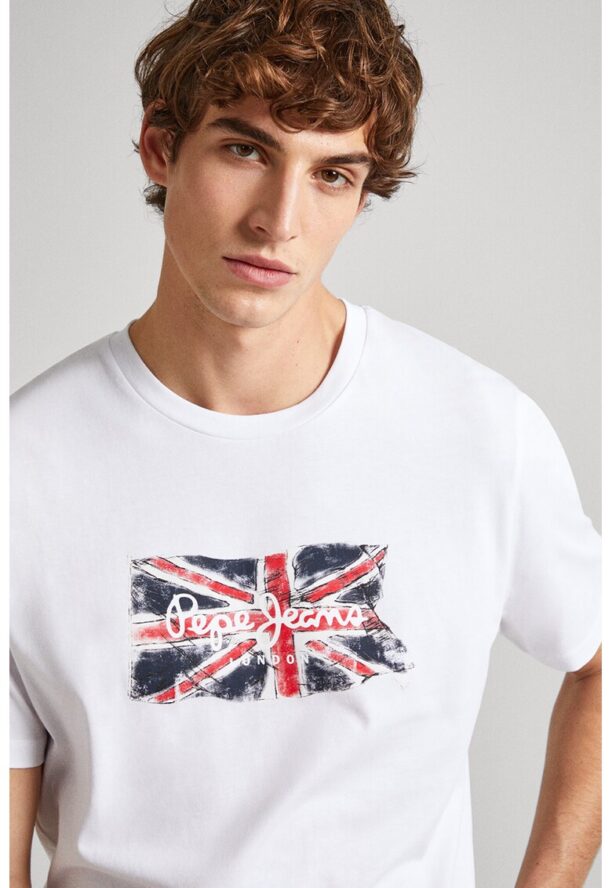 Тениска с лого Pepe Jeans London