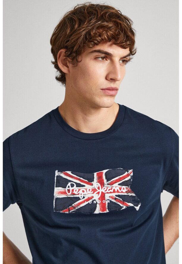 Тениска с лого Pepe Jeans London