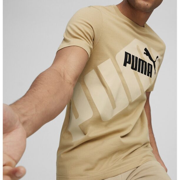 Тениска с лого и стандартна кройка Puma