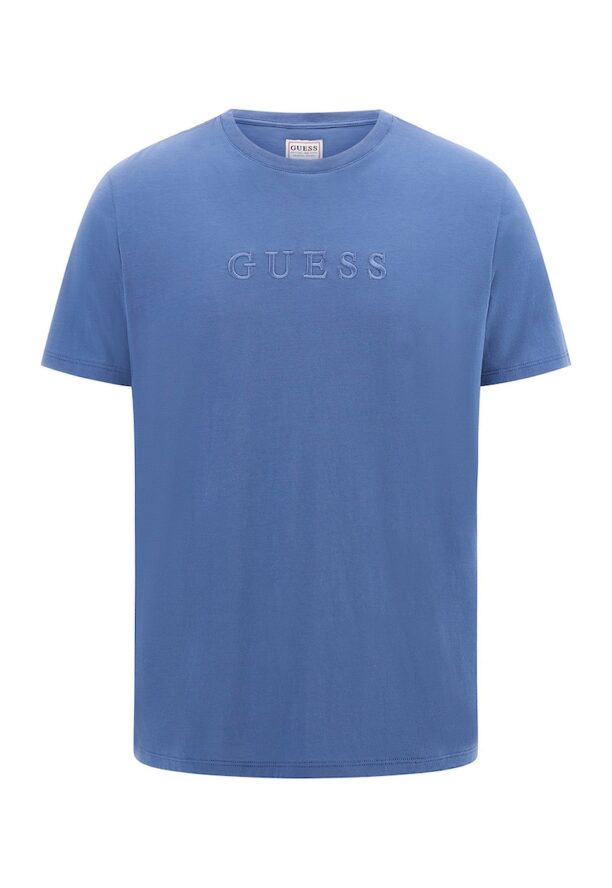 Слим тениска с бродирано лого GUESS