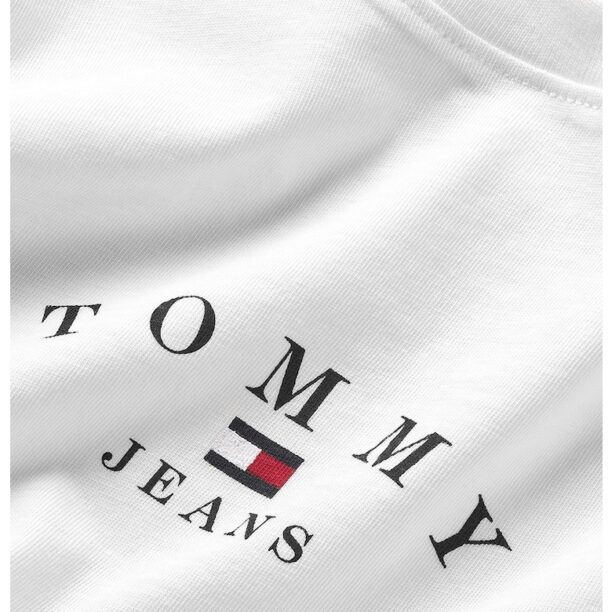 Тениска с памук с овално деколте Tommy Jeans