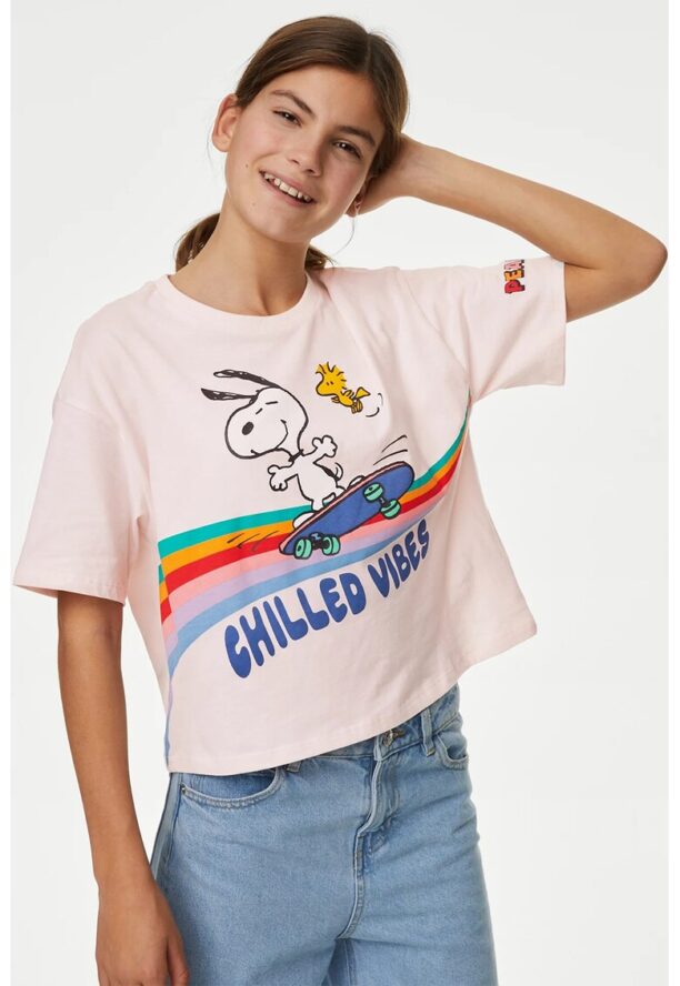 Тениска с щампа на Snoopy Marks  Spencer