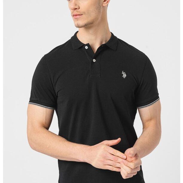 Тениска с яка US Polo Assn